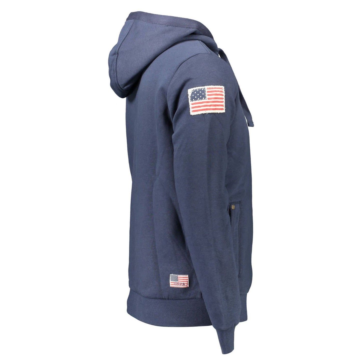 U.S. POLO ASSN. Blue Cotton Men Sweater