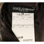 Dolce & Gabbana Brown Floral Silk Straight Full Skirt GSS11483-4