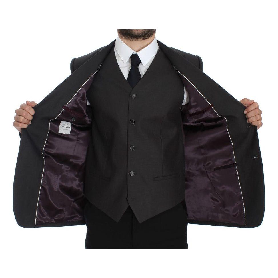 سترة وسترة أنيقة رمادية اللون من دولتشي آند غابانا بقصّة Slim Fit