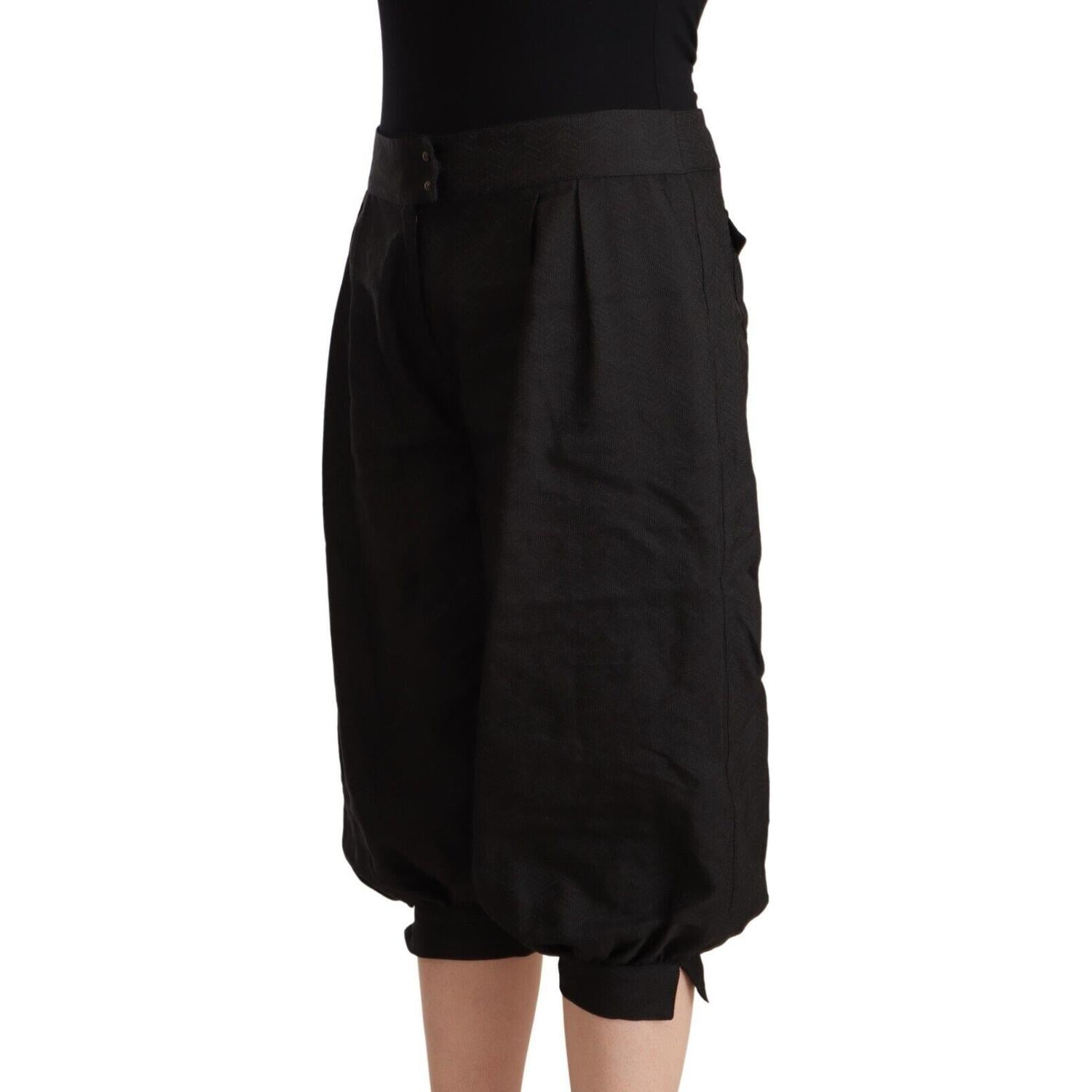 بنطلون حريم قصير أنيق متوسط ​​الخصر من GF Ferre