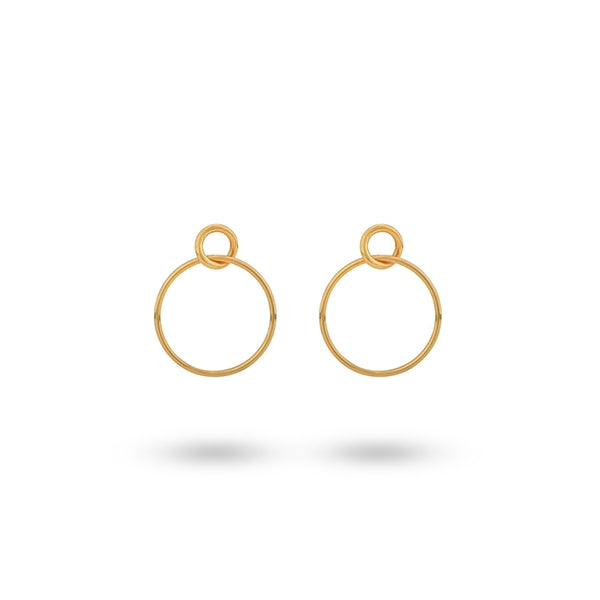 24KAE JEWELS JEWELRY Mod. 42409Y gold hoop earrings