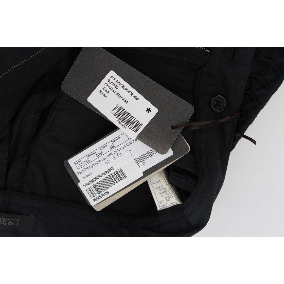 时尚蓝色棉质休闲裤