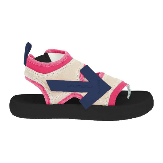Off-White Fuchsia Neoprene Suede Sandals OF-9457-EU38/US8