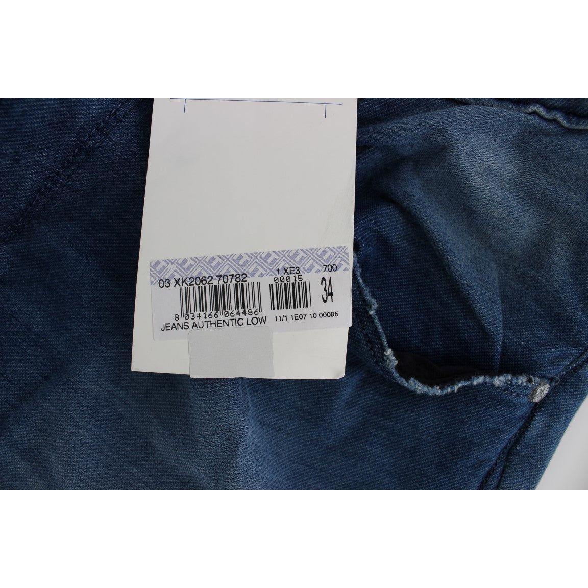 بنطلون جينز إيطالي أزرق اللون من Acht Slim Fit