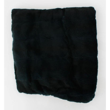 Dolce & Gabbana Green Weasel Fur Crochet Hood Scarf Hat Hat