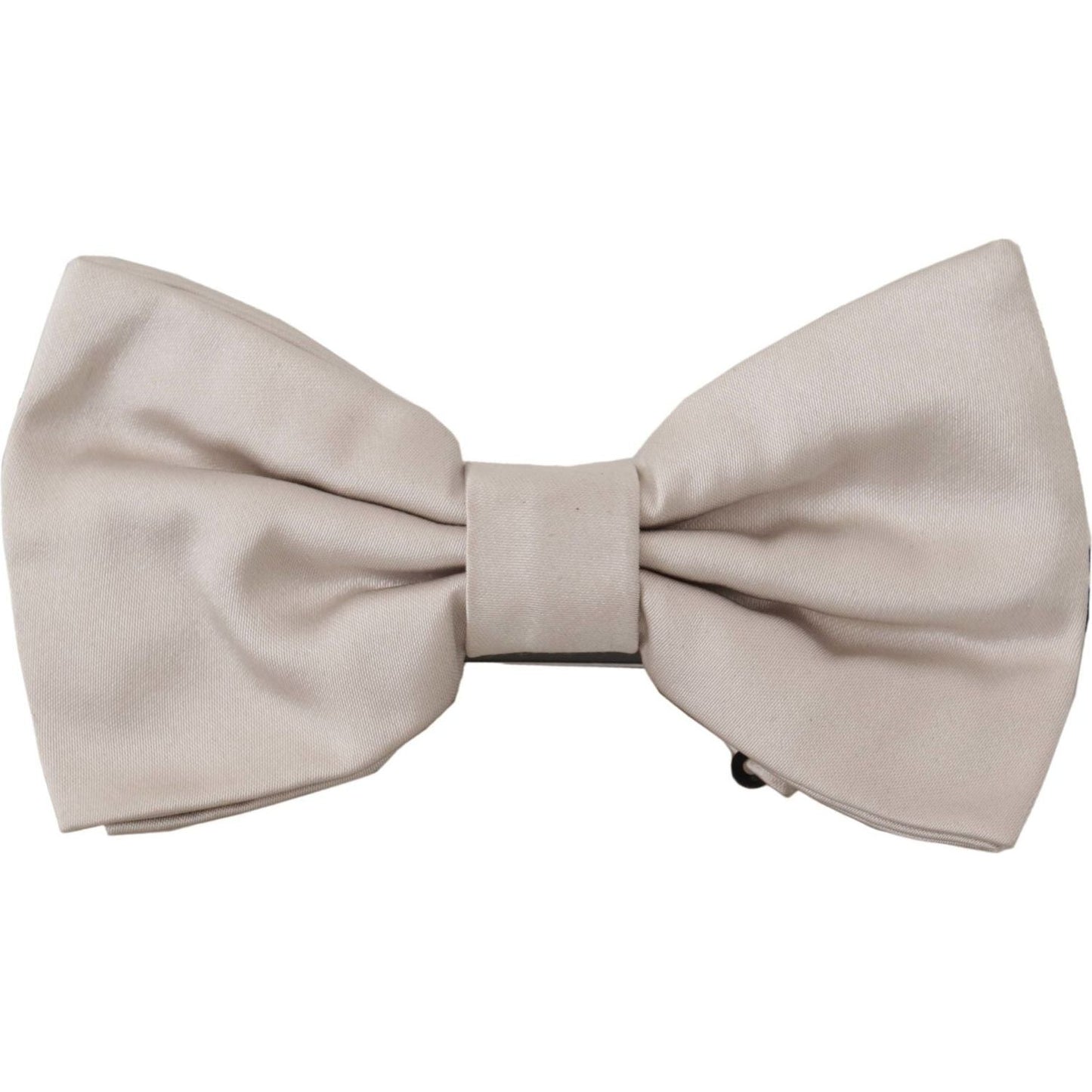 Dolce & Gabbana Gray 100% Silk Adjustable Neck Papillon Tie FT3621