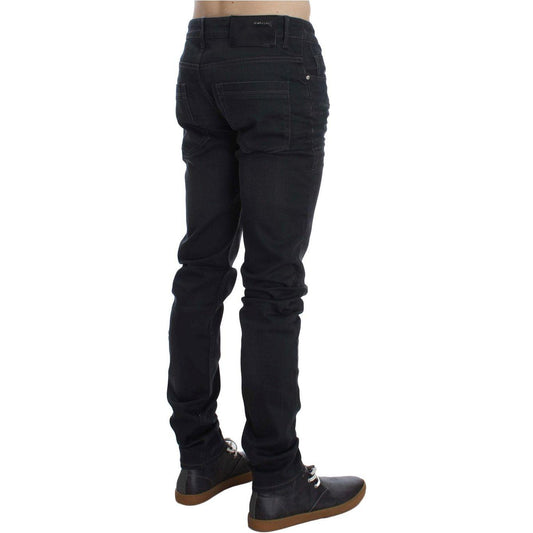 Acht Gray Cotton Stretch Slim Fit Jeans SIG30454-1