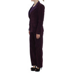 BENCIVENGA Purple Wool Suit T-Shirt Set SIG30893-2