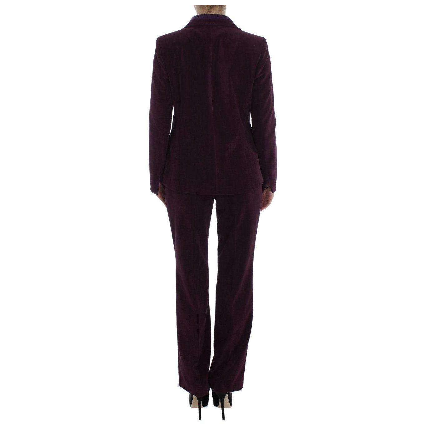 BENCIVENGA Purple Wool Suit T-Shirt Set SIG30893-2