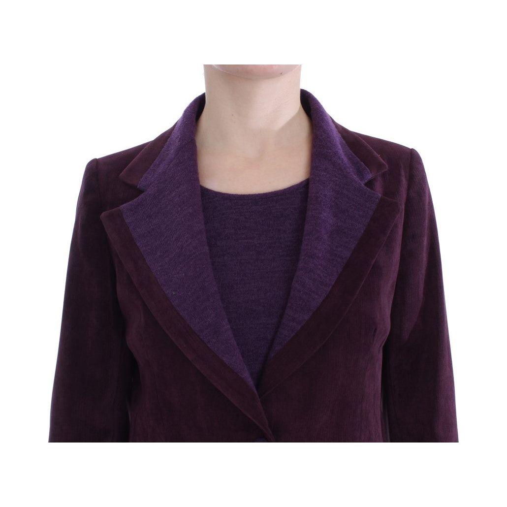 BENCIVENGA Purple Wool Suit T-Shirt Set SIG30893-2