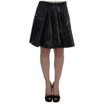 Exte Black Blue Two Piece Suit Skirt & Blazer Skirt Suit