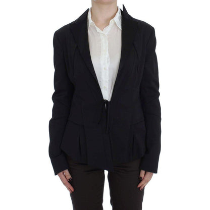 Exte Black Stretch Single Breasted Blazer Jacket Blazer Jacket