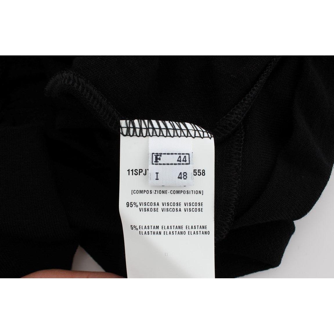 PLEIN SUD Black Stretch Sleeveless Blouse