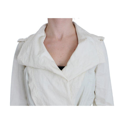PLEIN SUD White Trench Coat Jacket Coats & Jackets