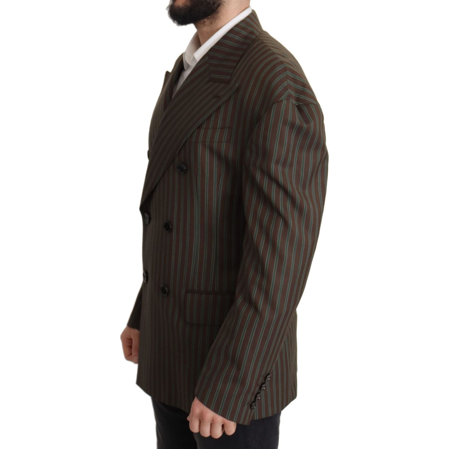 سترة مزدوجة الصدر مخططة متعددة الألوان من دولتشي آند غابانا