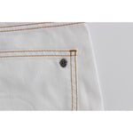 Cavalli White Cotton Blend Slim Fit Jeans SIG30106-1
