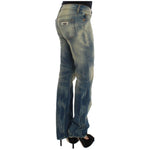 Cavalli Blue Wash Cotton Slim Fit Bootcut Jeans SIG32407-1