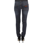 Cavalli Blue Wash Cotton Blend Slim Fit Jeans SIG32575-1
