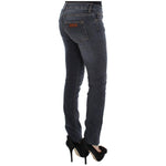 Cavalli Blue Wash Cotton Blend Slim Fit Jeans SIG32575-1