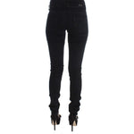 Costume National Black Cotton Slim Fit Denim Jeans Jeans & Pants