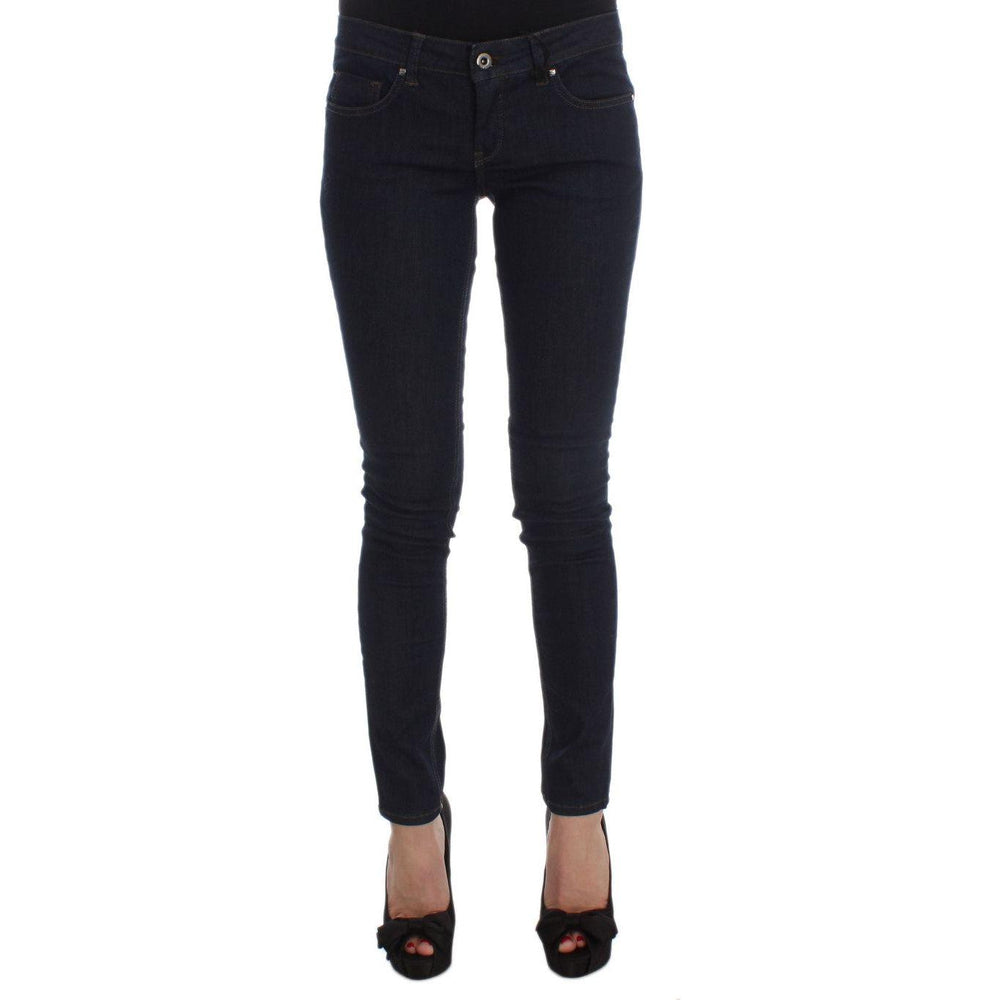 Costume National Blue Cotton Blend Slim Fit Jeans SIG32580-1