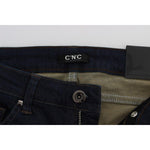 Costume National Blue Cotton Blend Slim Fit Jeans SIG32580-1