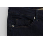 Costume National Blue Cotton Blend Slim Fit Jeans SIG32580-1
