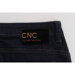 Costume National Blue Cotton Blend Slim Fit Jeans SIG32580-1