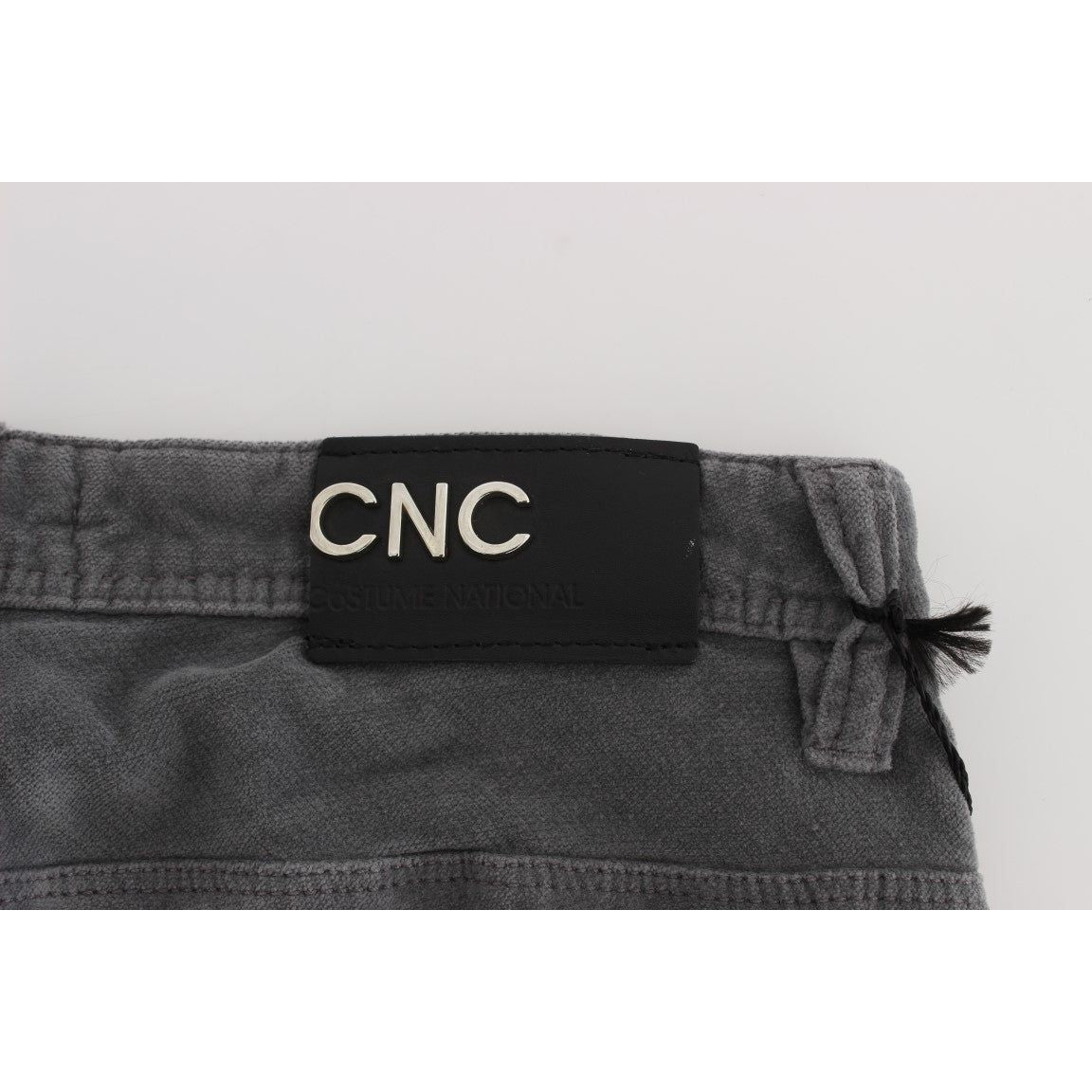 Costume National Gray Cotton Super Slim Corduroys Jeans SIG32591-1