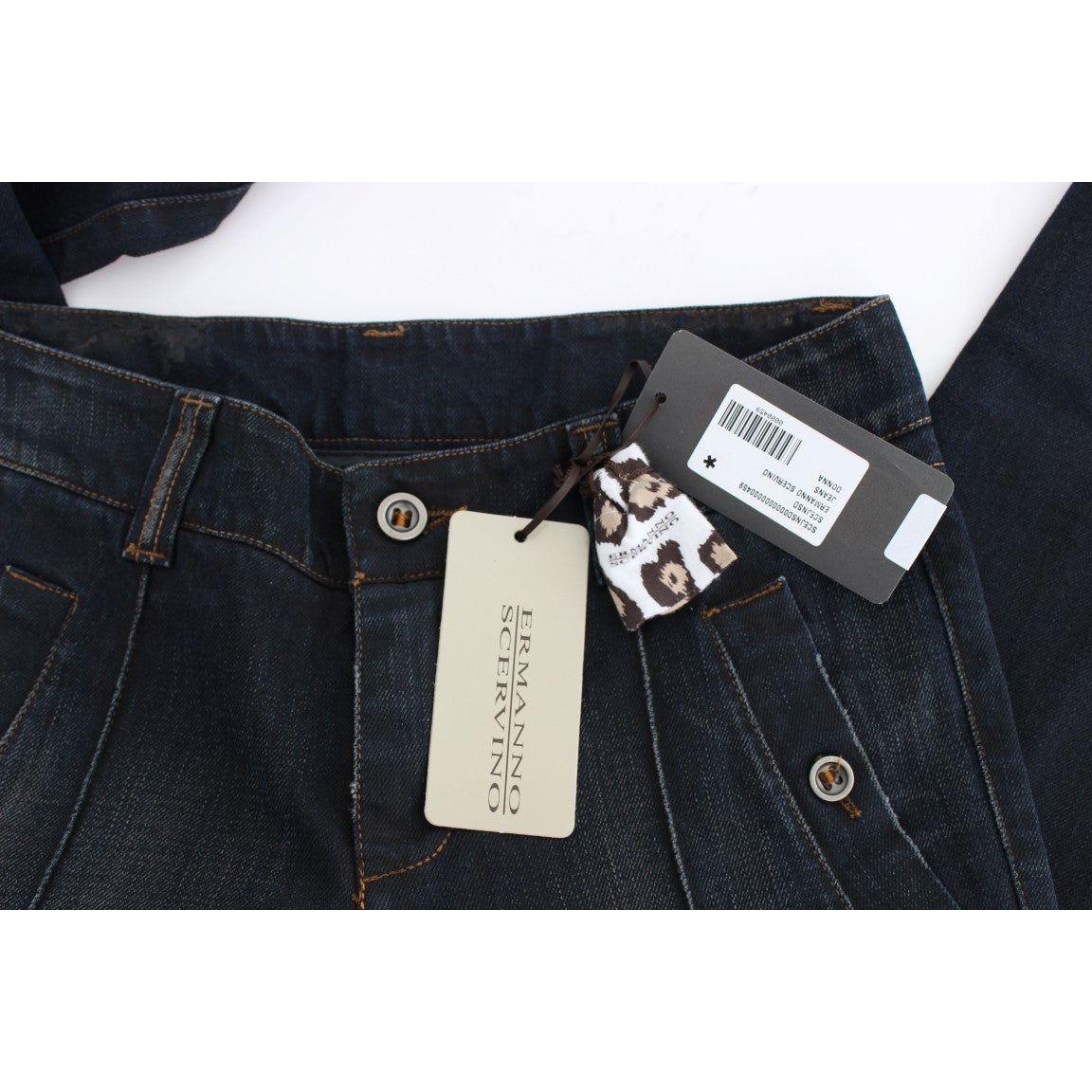 Ermanno Scervino Blue Wash Cotton Slim Fit Jeans