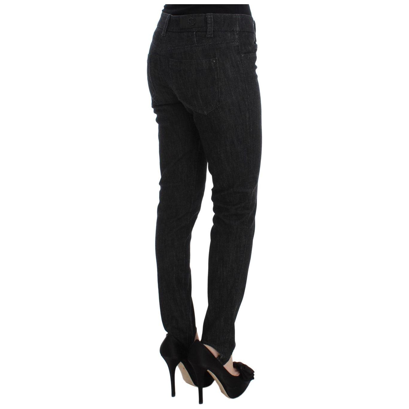 Ermanno Scervino Blue Cotton Slim Fit Denim Jeans