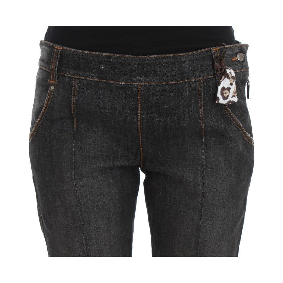 بنطال جينز إيرمانو شيرفينو الأنيق ذو اللون الرمادي المغسول