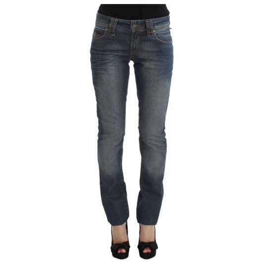John Galliano Blue Wash Cotton Blend Slim Fit Jeans SIG30168-4