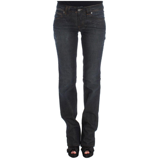 John Galliano Blue Wash Cotton Blend Slim Fit Bootcut Jeans SIG30194-6