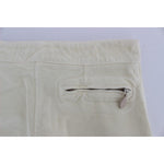 Ermanno Scervino Beige Cotton Capri Cropped Cargo Pants Jeans & Pants