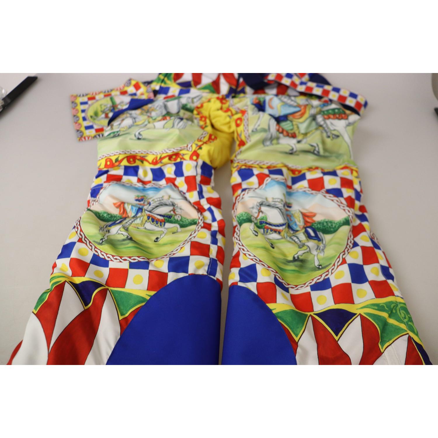 بنطلون ثلجي متعدد الألوان بخصر مرتفع من دولتشي آند غابانا