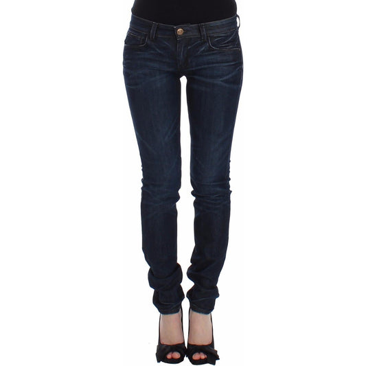 Ermanno Scervino Blue Slim Jeans Denim Pants Skinny Leg Stretch SIG12473-1