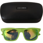 Dolce & Gabbana Acid Green Chic Full Rim Sunglasses Dolce & Gabbana Black