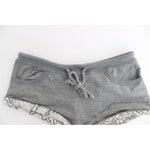 Ermanno Scervino Lingerie Gray Mini Shorts Sleepwear Hotpants SIG11492-1