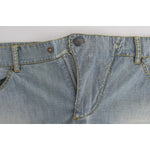Ermanno Scervino Beachwear Blue Denim City Casual Dress Shorts SIG11498-1