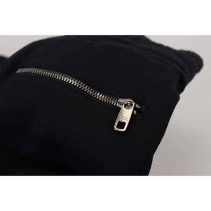 Dolce & Gabbana Black Cotton Bermuda Cargo Shorts Shorts