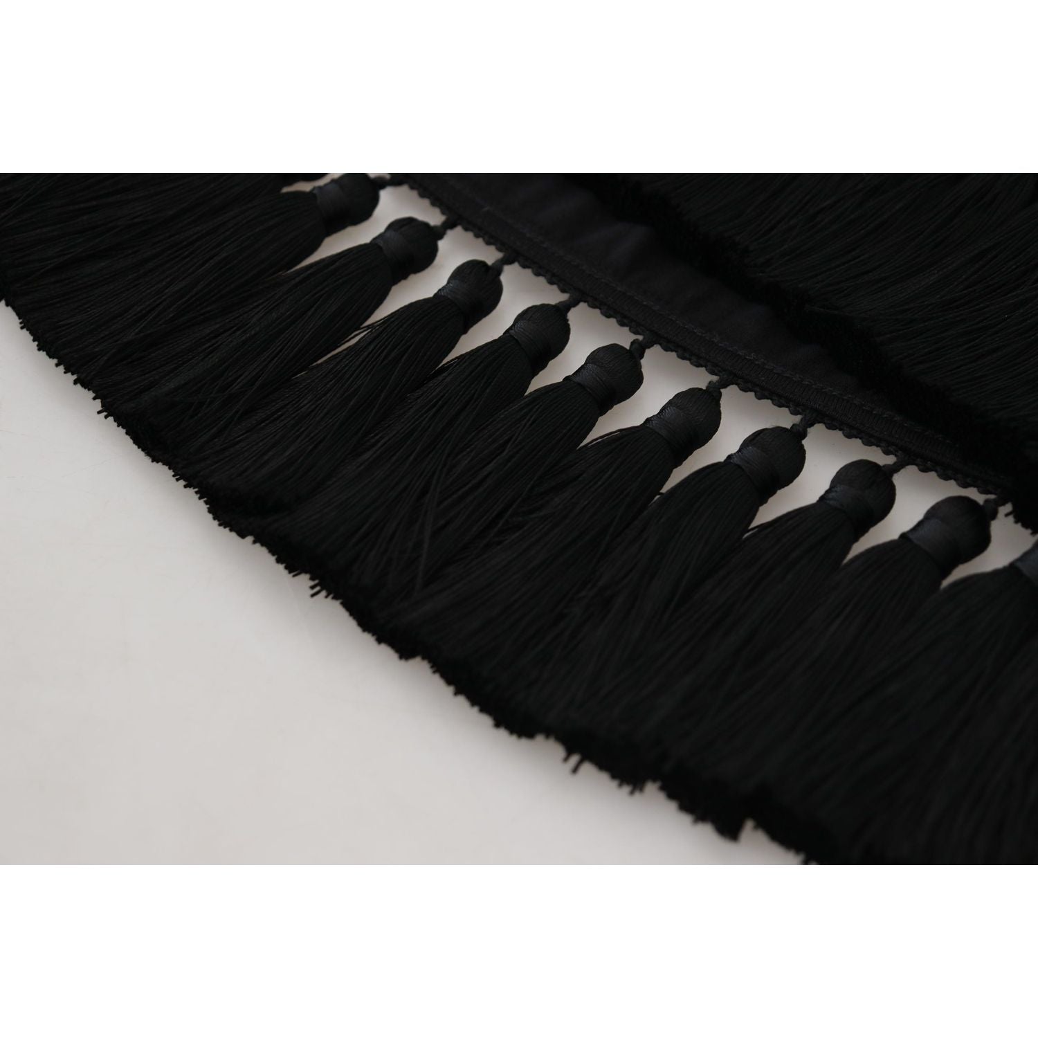 تي شيرت دولتشي آند غابانا الأنيق من القطن الأسود بأكمام قصيرة