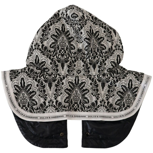 Dolce & Gabbana White Floral Whole Head Wrap One Size Cotton Hat HAT9388