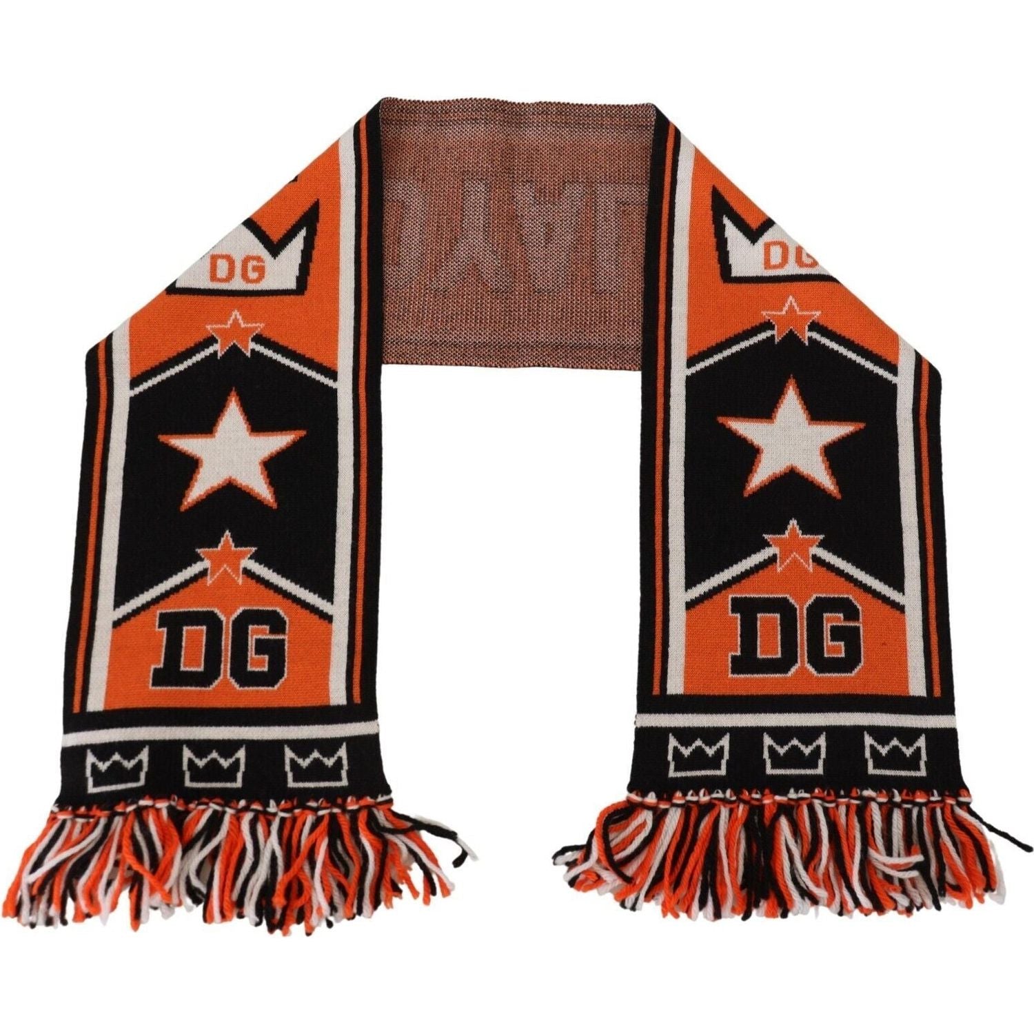 Dolce & Gabbana Multicolor DG Logo Printed Men Neck Wrap Shawl Scarf