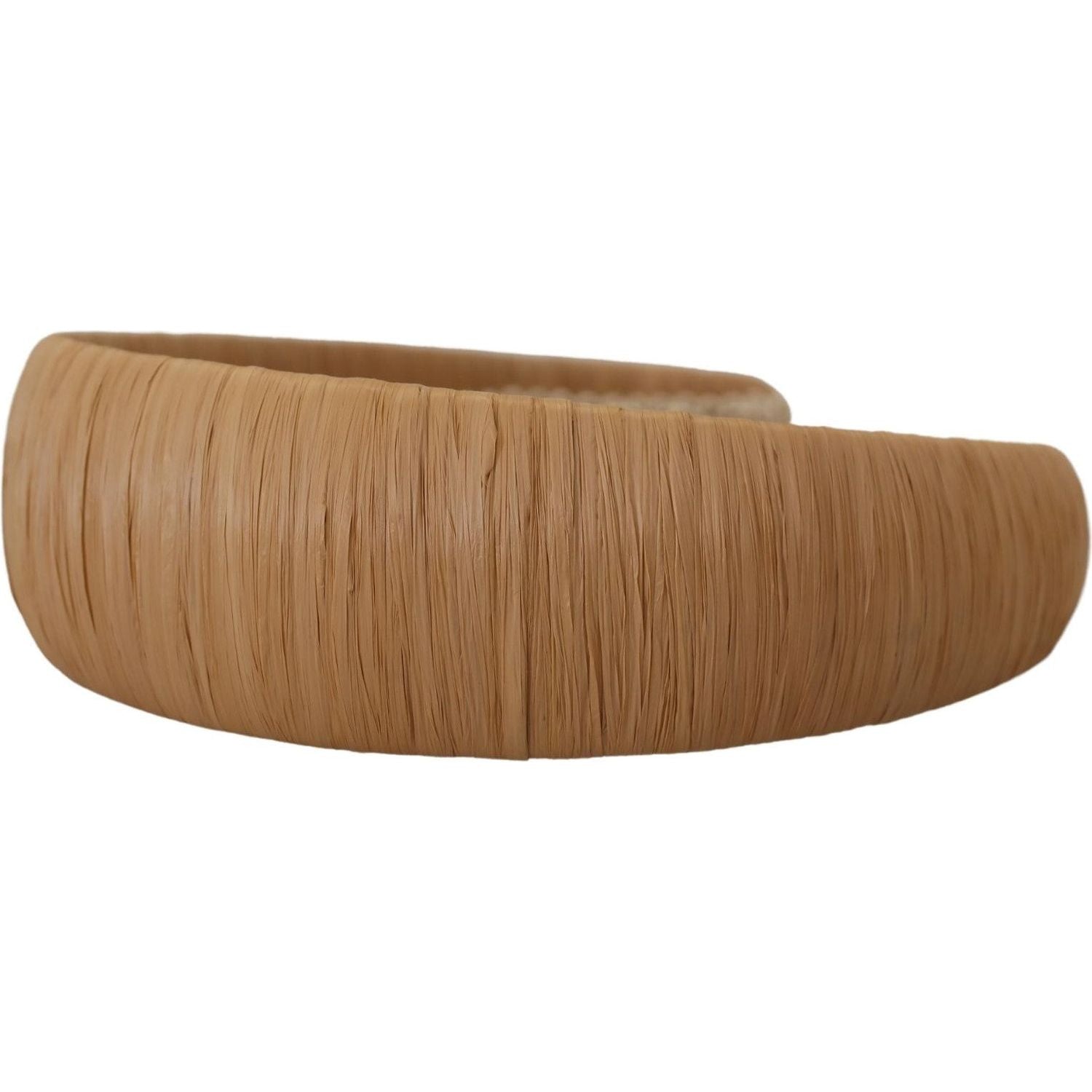 精致的米色粘胶纤维王冠头带