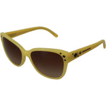 Dolce & Gabbana Chic Yellow Acetate Gradient Sunglasses Dolce & Gabbana Dark Olive Green