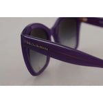 Dolce & Gabbana Elegant Purple Gradient Lens Sunglasses Dolce & Gabbana Dark Gray