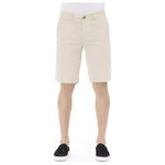Baldinini Trend Beige Cotton Men Short BA-23219-IT48 | M