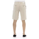 Baldinini Trend Beige Cotton Men Short BA-23219-IT48 | M