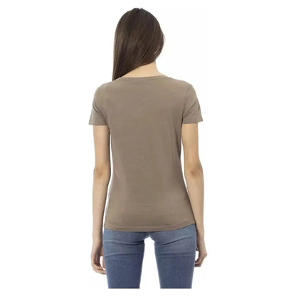 Trussardi Action Brown Cotton Women T-Shirt